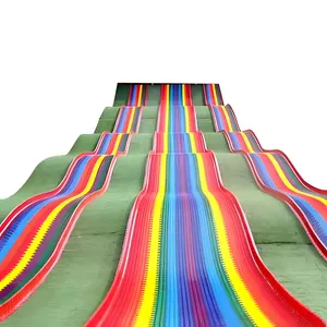Factory Wholesale Price Soft Plastic Rainbow Slip Slide Rainbow Slide Slides Outdoor Playhouse Rainbow Dry Snow Ski Women