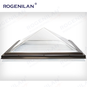 Rogenilan, diseño moderno, aluminio, doble acristalamiento, tragaluces superiores de diamante, ventanas de techo piramidal impermeables exteriores - Product Image 4