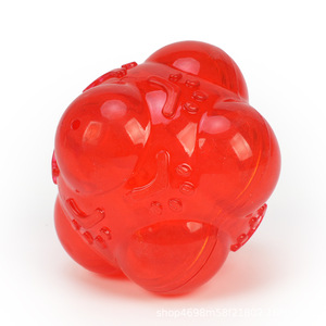 Jouet interactif pour <span class=keywords><strong>chien</strong></span> avec sonnette - Balle hexagonale rebondissante aléatoire pour l'entraînement d'agilité, le soulagement <span class=keywords><strong>de</strong></span> l'ennui et le jeu actif - Product Image 1