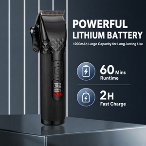Juego de Cortapelos con Diseño de Logotipo Personalizado, Recortadora de Pelo con Cuchilla de Cerámica de 1200 mAh, 4 Ajustes de Volumen, para Peluquería y Salón de Belleza - Product Image 3