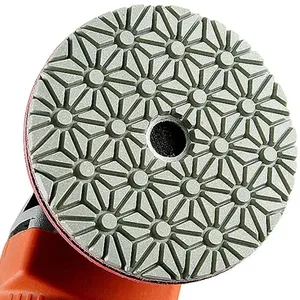 Disque de polissage diamanté humide/sec de 100 mm (4 pouces) – Outil abrasif <span class=keywords><strong>pour</strong></span> ponçage de marbre, granit, béton, comptoirs et pierres – Personnalisable OEM - Product Image 1