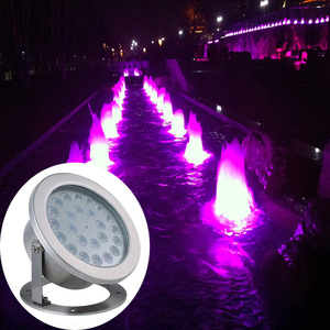 Luz LED DMX512 de Alta Luminosidad para Fuentes, Proyector Sumergible IP68 de Acero Inoxidable para Espectáculos Acuáticos Arquitectónicos Municipales a Gran Escala - Product Image 1