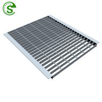 Grille de couverture de fosse en acier galvanisé pour bâtiment métallique, grille de drainage de sol, grille de puisard