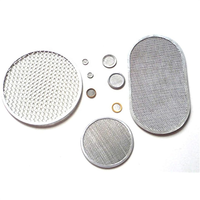 Filter Disc Mesh Bulat Berlapis Tepi 10mm 15mm 20mm 30mm 40mm SS 304
