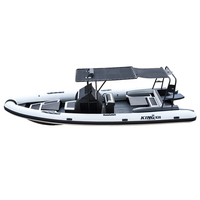 Nouveau design de bateau côtelé Highfield 8.6m 28ft bateau gonflable à coque rigide en aluminium pour l'océan