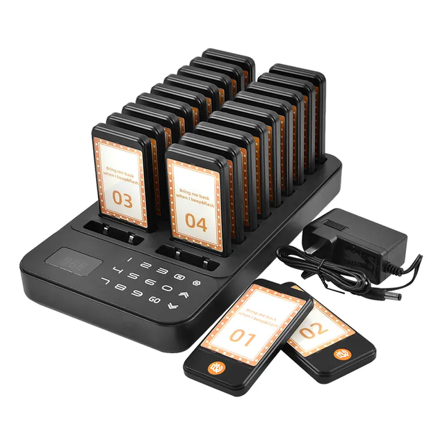 Wholesale Wireless 300mah Battery Powered Restaurant Pager System Queue for Guest Waiting Customer Hotel Restaurant Supplies