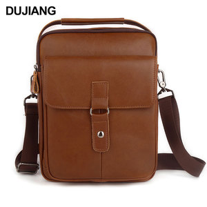 Bolso Cruzado para Hombre Dujiang, Cuero Genuino Marrón, Estilo Casual Retro, Gran Capacidad, Resistente, Primavera 2024 - Product Image 5