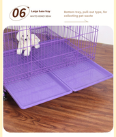 Cage en fil métallique Modèle 26 pour reptiles et oiseaux, cage de course intérieure, construction robuste, plateau en plastique, lit de présentation, fabriqué à Hebei