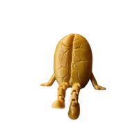 Poupée en forme de grain de café imprimée en 3D, personnalisée et créative, avec articulations mobiles, jouet d'impression 3D pour collection et exposition