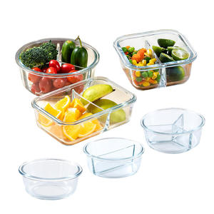 Ensemble de contenants alimentaires en verre, verre borosilicate de haute qualité, boîte à lunch pour la préparation des repas avec couvercles hermétiques, compatible micro-ondes, congélateur, sans BPA - Product Image 6