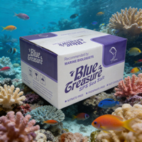 Sel d'aquarium cristallin rond écologique à dissolution rapide 20kg pour poissons, crevettes et produits de récif - Prix fabricant en stock