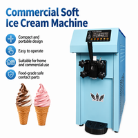 Machine à glace molle de table 31 cm, design fin, à tête unique, compacte, pour food truck et kiosque