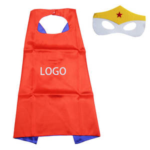 Europe Hot Kids Party Garçons et Filles Cosplay Vêtements Performance <span class=keywords><strong>Super</strong></span> <span class=keywords><strong>Hero</strong></span> Cape Vacances Enfants Halloween Cape et Masque pour les Yeux - Product Image 1