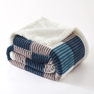 Bindi Sherpa lông cừu ném chăn sang trọng Fluffy lớn lớn lưới flannel chăn cho sofa đi văng giường - Product Image 6