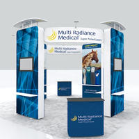 Stand d'exposition portable en aluminium 20x20 pieds, montage sans outil, design îlot, pour salon professionnel