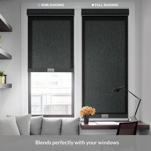 Odkblinds rèm cửa sổ trong nhà của màn dệt ngựa vằn điện rèm cửa điều khiển từ xa rèm cửa sổ ngựa vằn - Product Image 4