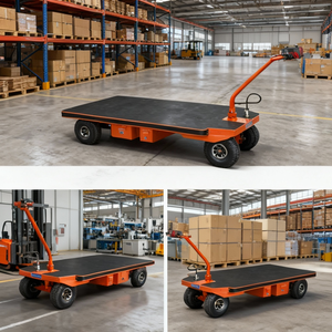 Carrinho de Mão Elétrico Dobrável com Bateria, Plataforma de Transporte Personalizável em Aço, Capacidade de 500kg para Materiais Industriais - Product Image 5