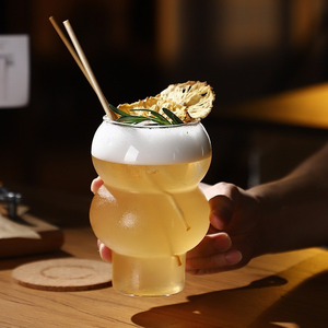 Hefa cuisine et table tasses à crème glacée <span class=keywords><strong>Bar</strong></span> gobelet verres en verre pour restaurant Martini tasse <span class=keywords><strong>cocktail</strong></span> irrégulier verrerie unique - Product Image 5