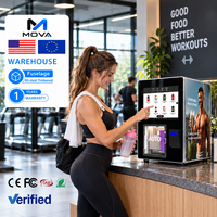 Distributeur automatique de shakes protéinés avec écran tactile, mélange de poudres, refroidissement, chauffage, paiement par QR pour les salles de sport, les clubs de fitness, OEM ODM