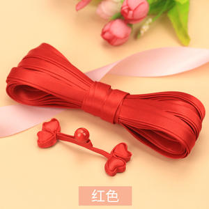 Bonne qualité <span class=keywords><strong>Plaque</strong></span> QQ Son Cheongsam Boutons traditionnels faits à la main Deux feuilles Herbe Tang Costume Accessoires décoratifs chinois Tissu <span class=keywords><strong>de</strong></span> vent national - Product Image 6