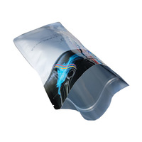Emballage personnalisé en PET/PE avec fenêtre transparente, impression en gravure, résistant à l'humidité, fermeture éclair, logo personnalisé pour petits cadeaux/emballage de semelles