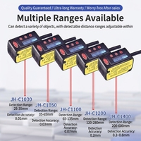 Sensor de Distancia Láser de Alta Precisión NPN/PNP Jingjiang JH-C1200, Alimentación de 10-30V para Inspección de Planitud de Superficies