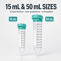 Tubes de microcentrifugation de 1,5 ml, sans DNase ni RNase, gradués, en PP, avec bouchon à clipser, pour centrifugation à 25 000 RCF, pour le stockage d'échantillons de laboratoire PCR