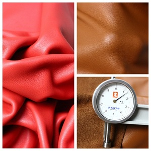 Première couche de cuir de vachette véritable, fabriqué à la main, conforme aux normes européennes, respectueux de l'environnement, sans chrome, cuir Napa. - Product Image 3