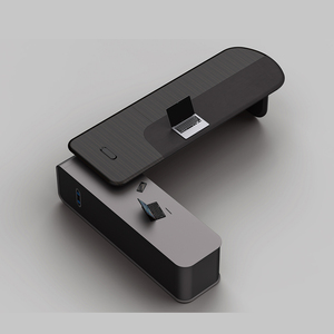 Modern Black L Shape Single Chief Office Desk Furniture Set Executive <b>Table</b> Melamine Office Desk - Product Image 1