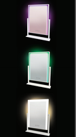 Miroir de salle de bain intelligent à écran tactile pour la maison, LED RGBW coloré avec éclairage LED