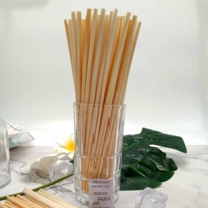 Nouveau produit <span class=keywords><strong>Paille</strong></span> à <span class=keywords><strong>boire</strong></span> jetable en bambou naturel Biodégradable Hay Rye et Blé Forme droite <span class=keywords><strong>pour</strong></span> le camping Échantillon gratuit - Product Image 6