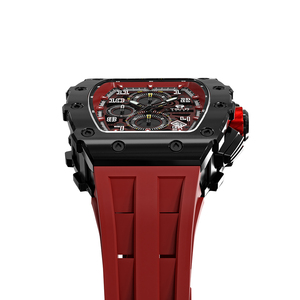 Reloj de Lujo para Hombre con Esfera de Cristal de Zafiro, Correa de Silicona, Personalizado, Resistente al Agua <span class=keywords><strong>5</strong></span> ATM, Movimiento <span class=keywords><strong>Seiko</strong></span>, Deportivo - Product Image 3