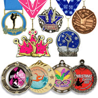 Médaille sportive personnalisée en alliage de zinc bicolore antique, émaillée, découpée en relief 3D, de haute qualité, pour événements, vente en gros