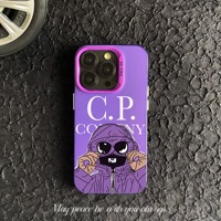 Coque de téléphone portable tendance pour iPhone X Xr 7 8 Plus 11 12 Mini 13 14 15 16 Pro Max, étui de luxe dégradé CP Company