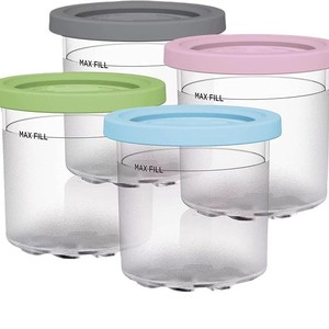 Ice Cream Storage Container 500ml With Spoon Easy To Clean Food Grade Plastic Dishwasher Safe - Product Image 5
