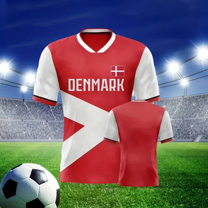 Camiseta de equipos nacionales de fútbol de la Copa de Europa original, técnica impresa de Talla grande-Inglaterra para Suiza, Portugal y Croacia - Product Image 1