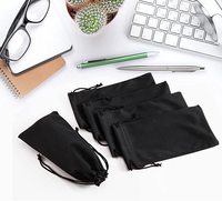 Pochette de lunettes de soleil personnalisée à bas prix sacs à cordon en microfibre sac à lunettes de coton sac à lunettes portable