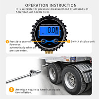 Jauge de pression des pneus universelle Jauges de pneus portables pour voiture camion