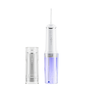 Flosser de agua dental avanzado con luz UV Tanque de agua inalámbrico y portátil <span class=keywords><strong>Irrigador</strong></span> oral de 300 ml para dientes y encías saludables - Product Image 1