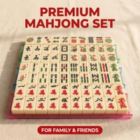 Jeu de Mahjong américain moderne, couleur ivoire, taille standard, en acrylique, pour 4 joueurs, accessoires complets, jeu de société pour la maison, fabrication en usine