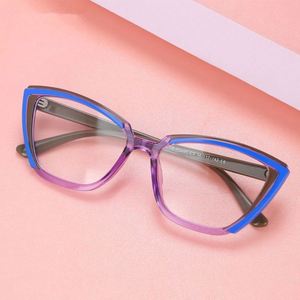 Gafas de Computadora TR90 Modernas 2023, Lentes Transparentes con Bloqueo de Luz Azul para Mujer, Monturas de Gafas Coloridas - Product Image 2