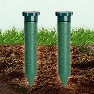 Ультразвуковой отпугиватель грызунов Sonic Mole Chaser – настиланный на грунт стержень из прочного АБС-пластика с питанием от батареек, отпугивает кротов, полевок, кротовидных мышей, крыс, змей и бобров. - Product Image 2