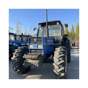 Used farm tractor holland 110-90 fiat 4 wheel compact orchard farm tractor agricultural equipment