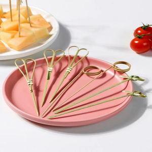 Personalizar cócteles sushi fruta hamburguesa patata bambú lazo pincho palos <span class=keywords><strong>de</strong></span> bambú anillo <span class=keywords><strong>de</strong></span> bambú pincho para barbacoa - Product Image 5