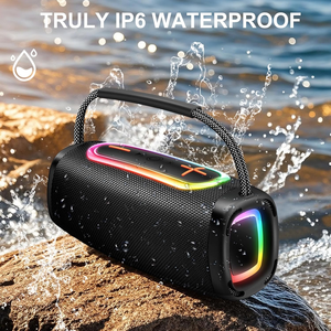 Tws bluetooth Hifi Soundbox Round Shower Outdoor <b>Wireless</b> Subwoofer Waterproof Portable Speaker - Product Image 4