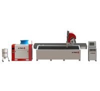 Machine de découpe à jet d'eau automatique 5 axes AiTao XB2515 40KW AC380V pour granit, pierre, marbre, carrelage céramique, dalle de quartz, avec moteur et pompe