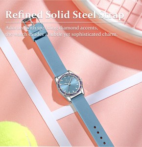 REWARD RD232013L Reloj de Cuarzo Elegante para Dama con Esfera con Incrustaciones de Zirconio, Correa de Silicona, Resistente al Agua, Refinado y Casual - Product Image 5
