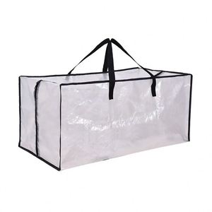 PP PE <b>Heavy</b> Duty Moving Bags Extra Large Clear Storage Bags with Zipper and Handles - Product Image 1