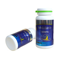 Comprimés de mélatonine personnalisés OEM pour adultes, 45 g par flacon, faibles en glucides/gras, 90 unités pour un sommeil amélioré et un sommeil profond chaque nuit