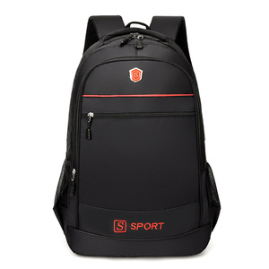 Sport <b>Backpack</b> <b>Large</b> Capacity Laptop Compartment Business Travel Men's Solid Color Black Red Green Blue - Product Image 1